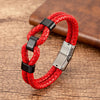 24 Style Classic Men Leather Bracelet Simple Metal Magnetic Button Hand-woven Rope Unisex Women Bangles 2020 Jewelry Accessories