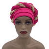 Latest Diamonds Turban Cap for Women Ready Female Head Wraps African Auto Geles Aso Oke Headtie Muslim Headscarf Turbans Hat