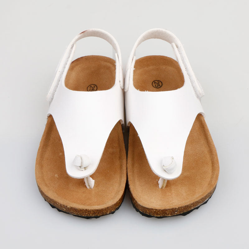 Children's Sandals Flip Flops Boys Casual 2020 Summer Girls Shoes PU Leather Little Big Kids Slippers Outdoor School Flats With