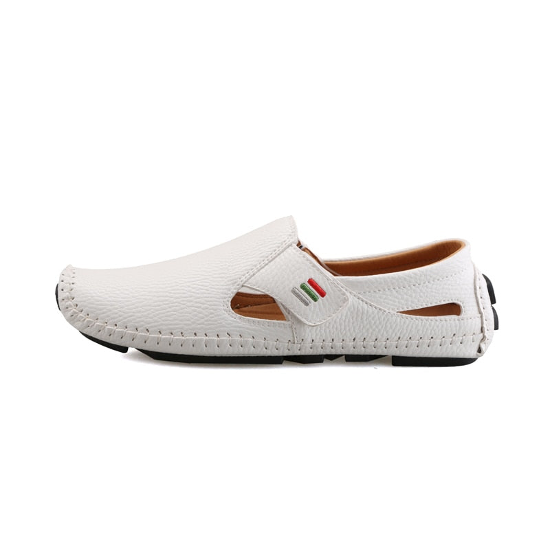 Genuine leather Sandals Men Leather shoes Men'S Sandals Male Comfortable Summer shoes Men Outdoor Beach Casual Shoe Big Size 47