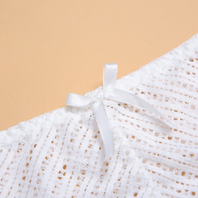 DERUILADY Sexy Perspective Lace Panties Women Comfortable Cotton Bottom Panties Ladies Lingerie Low Rise Seamless Underwear