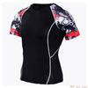Compression T-shirt Men Running Tights Lycra Tee Shirt Male Bodybuilding Top Black Tees Men's Clothing Short Sleeve T-shirt - Surprise store