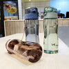 600ml Plastic Sports Water Bottle Cup Creative Portable Leak-proof Student Kids Bottle for WaterOutdoor Sport Camping Space Cup