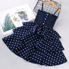 Girls Dresses 2021 Summer Polka Dots Princess Dress Elegant Female Kids Cake Dress Teens Girls 3-10 Years Children Clothes Party