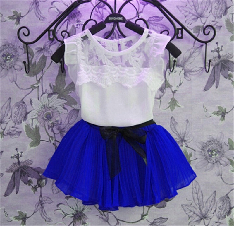 Kids Tracksuit For Girls Clothing Sets 2021 Summer Toddler Girls Clothes Sequins Chiffon Pant 2pcs Outfit Suit Children Clothing