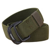 Military Equipment Belt Men Elastic Nylon Tactical Belts For Jeans Pants Solid Strap Canvas Double Ring Metal Buckle Waist Belt