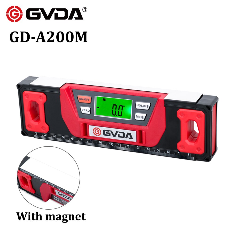 GVDA Digital Spirit level Bubble Magnetic Electric Level 360 degree Angle Finder Protractor Inclinometer Horizontal Scale Ruler