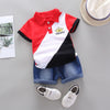 Baby boys clothing sets summer toddler fashion shirt+shorts 2pcs tracksuits for bebe boys newborn baby cotton clothes sets 2020