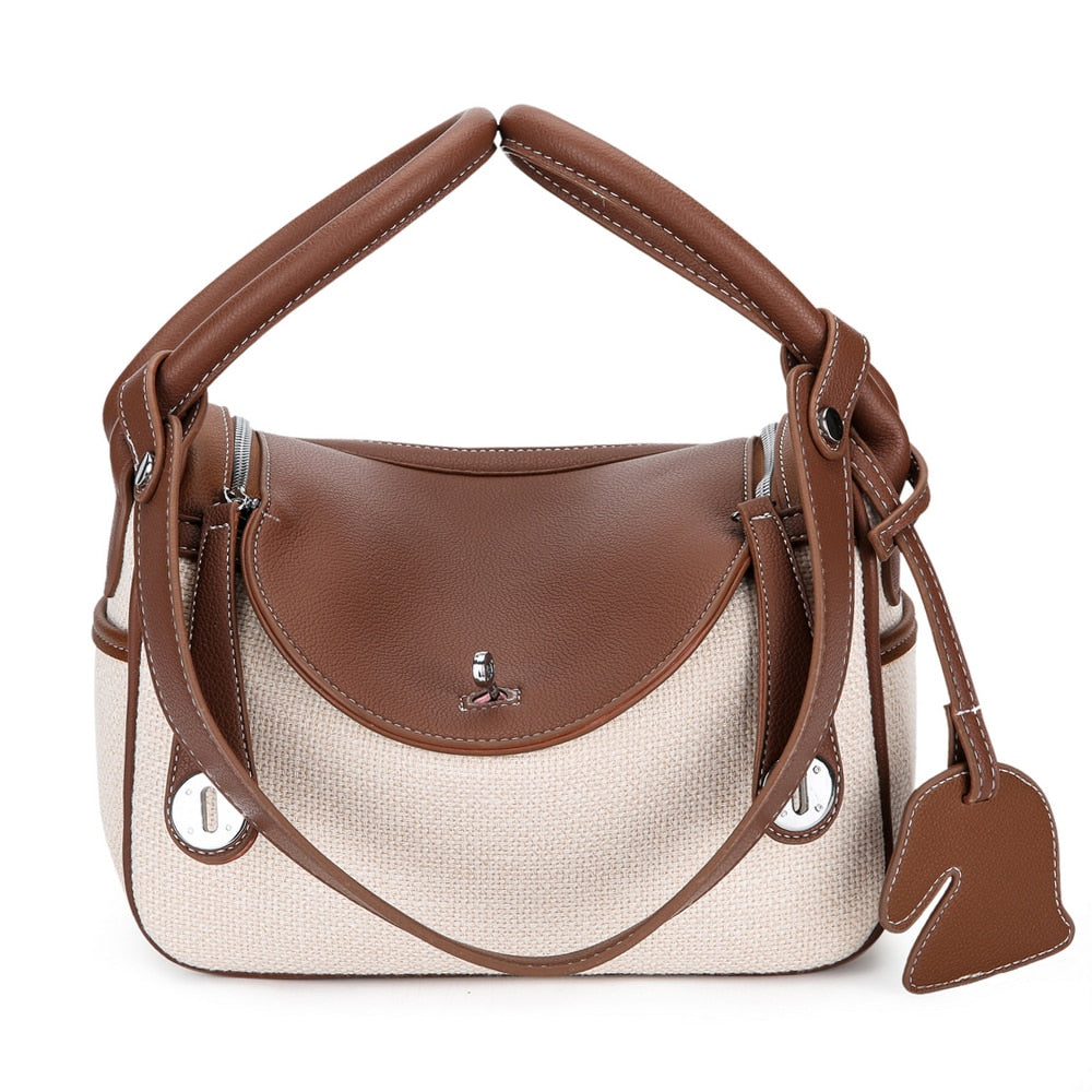 New Women Box Tote Bag Fashion Boston Handbag Shoulder Bags Ladies Shopping Bag