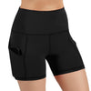 Gym Jogging Running Shorts Yoga Shorts Women High Waist Lifting Push Up Tight Sports Pocket Fitness Yoga Short Pant