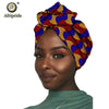 2020 African New Fashion Headwrap Women Cotton Wax Fabric Traditional Headtie Scarf Turban pure Cotton Wax AFRIPRIDE S001