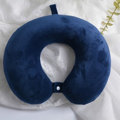 Memory foam u-shaped pillow Slow rebound Neck pillow Nap Airplane pillow travel Cartoon memory u-shaped headrest long trip