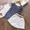 Bear Leader Girls Clothing Sets New Summer Sleeveless T-shirt+Print Bow Skirt 2Pcs for Kids Clothing Sets Baby Clothes Outfits