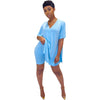 Two Piece Set Women Clothes Casual V Neck T Shirt Top and Shorts Set Streetwear Sexy 2 Piece Outfits for Women Suit Summer Short