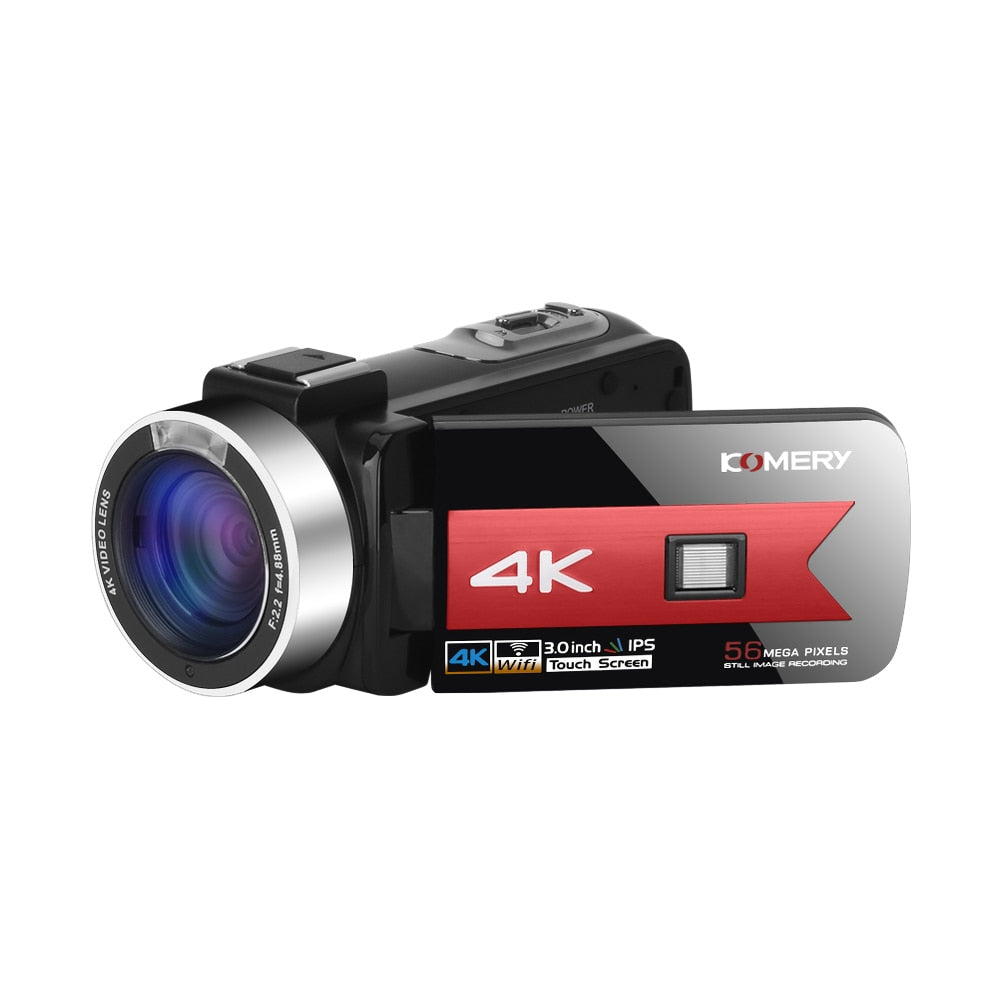 Video Camera 4K Vlogging Camcorder for Live Stream WiFi Webcam Remote Control Night Vision Touch Screen Photography Take Picture