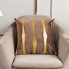 2021 Fashion Striped Pillowcase Festival Home Bronzing Sofa Cushion Cover 45x45cm Car Soft Fabric Lumbar Pillow Cases Decorative