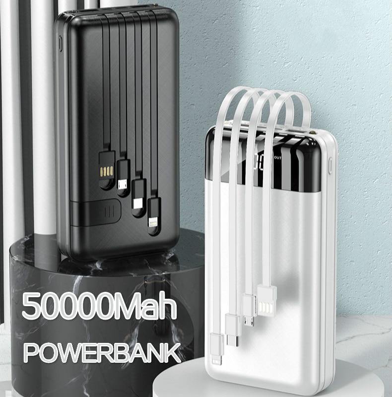 50000mAh Power Bank Large Capacity LCD PowerBank External Battery USB Portable Mobile Phone Charger for Samsung Xiaomi Iphone - Surprise store