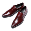 Luxury Genuine Leather Men Oxford Formal Shoes Pointed Toe Men Dress Shoes With Buckle Strap Male Wedding Business Shoes B09 - Surprise store