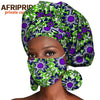 African Headwrap Earrings Hair Accessories Scarf Bonnet Ankara Wax Fabric Head Turban African Headscarf Mask Match Print A20H004