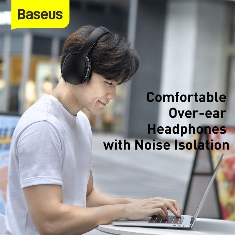 Baseus D02 Pro Wireless Headphones Sport Bluetooth 5.0 Earphone Handsfree Headset Ear Buds Head Phone Earbuds For iPhone Xiaomi - Surprise store