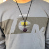 Natural Amethysts Star of David Necklaces for Women New Wealth Pendant Necklaces Men Amulet Pendant Energy Stone Judaism Jewelry