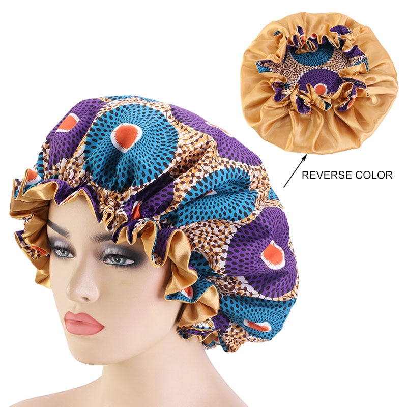 New African Headwrap In Women's Hair Accessories Scarf Wrapped Head Turban Ladies Hair Accessories Scarf Hat Headwrap Nigeria