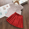 Bear Leader Girls Clothing Sets New Summer Sleeveless T-shirt+Print Bow Skirt 2Pcs for Kids Clothing Sets Baby Clothes Outfits