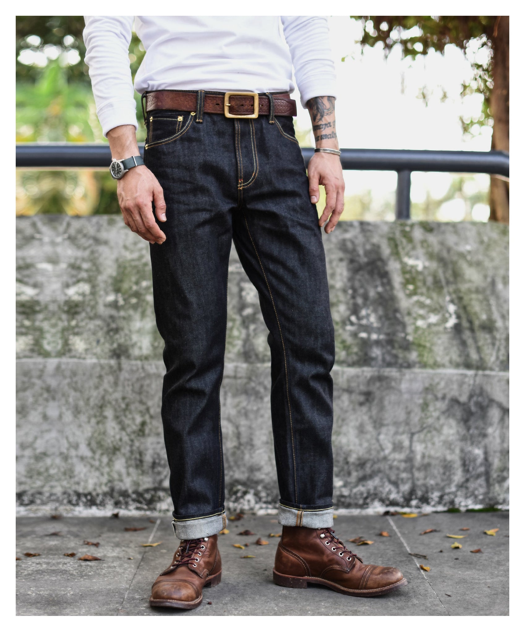 SauceZhan 310XX-HS Men's Jeans Slim Fit Jeans Selvedge Jeans Jeans Raw Denim Indigo Jeans Men Free Shipping Mens Skinny Jeans