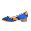 African 2021 new Women Nude shoes ankara print 3cm heels sandals high heels sexy party shoes fashion african ankara print shoes