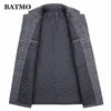 Batmo 2020 new arrival winter wool thicked plaid casual trench coat men,men's winter warm coat,winter jackets men 898 - Surprise store