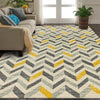 Nordic Style Gray Yellow Geometric Carpet and Rug Living Room Sofa Table Non-Slip Floor Mat Kids Play Game Tent Bedroom Area Rug - Surprise store