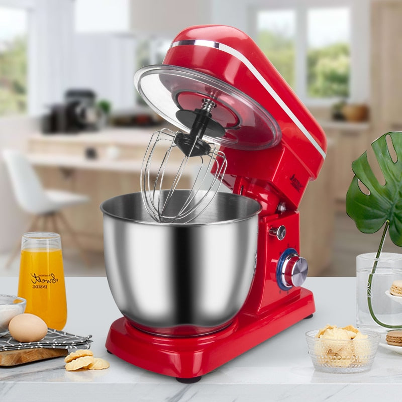 24 Month warranty Food Processor 1500W 6-speed Kitchen Stand Mixer Cream Egg Whisk Blender Cake Dough Mixer Bread Maker Machine