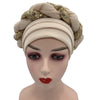 Latest Diamonds Turban Cap for Women Ready Female Head Wraps African Auto Geles Aso Oke Headtie Muslim Headscarf Turbans Hat
