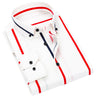 Quality Luxury Spring Striped Casual Mens Long Sleeved Shirts Soft Comfortable Men Dress Slim Fit Social Formal Shirts