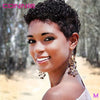 Full Machine Short Afro Curly Human Hair Wigs for Women Middle Ratio 150% Density Brazilian Remy Human Hair Wig