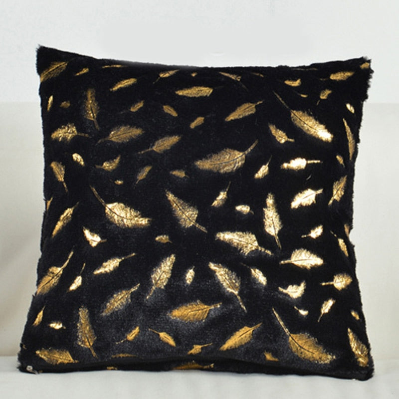 Fashion Feather Fur Decorative Cushion Cover Home Plush Pillow Case Bed Room Pillowcases Decoration Sofa Throw Pillow covers