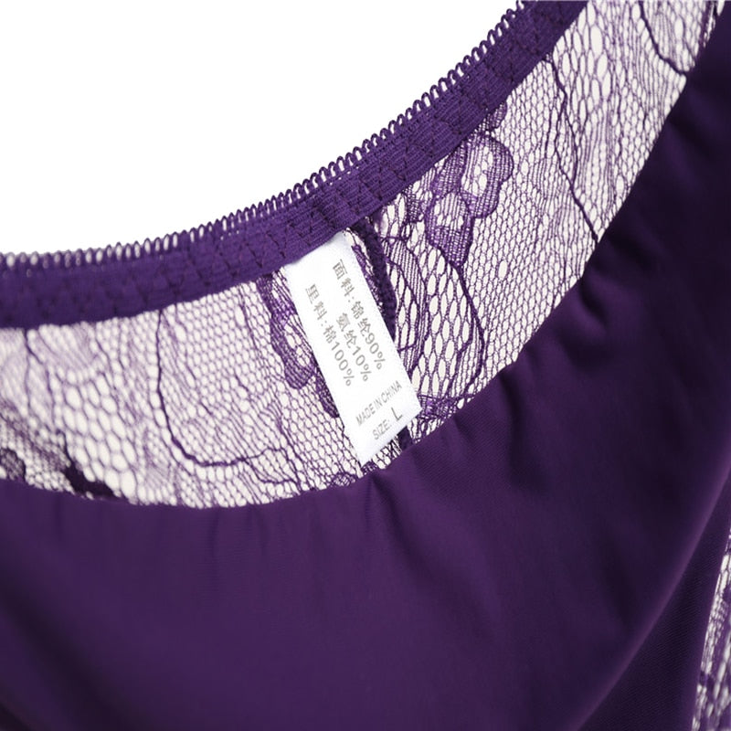 Women's Sexy Lace Panties Seamless Cotton Crotch Breathable Ladies Low-Rise Lingerie Underwear Comfortable Underpants Brief