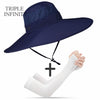 New Summer Sun Hat For Man Outdoor Quick-drying Sun-proof Men's Panama Hat Fishing Breathable Male Large Wide Brim Bucket Hats