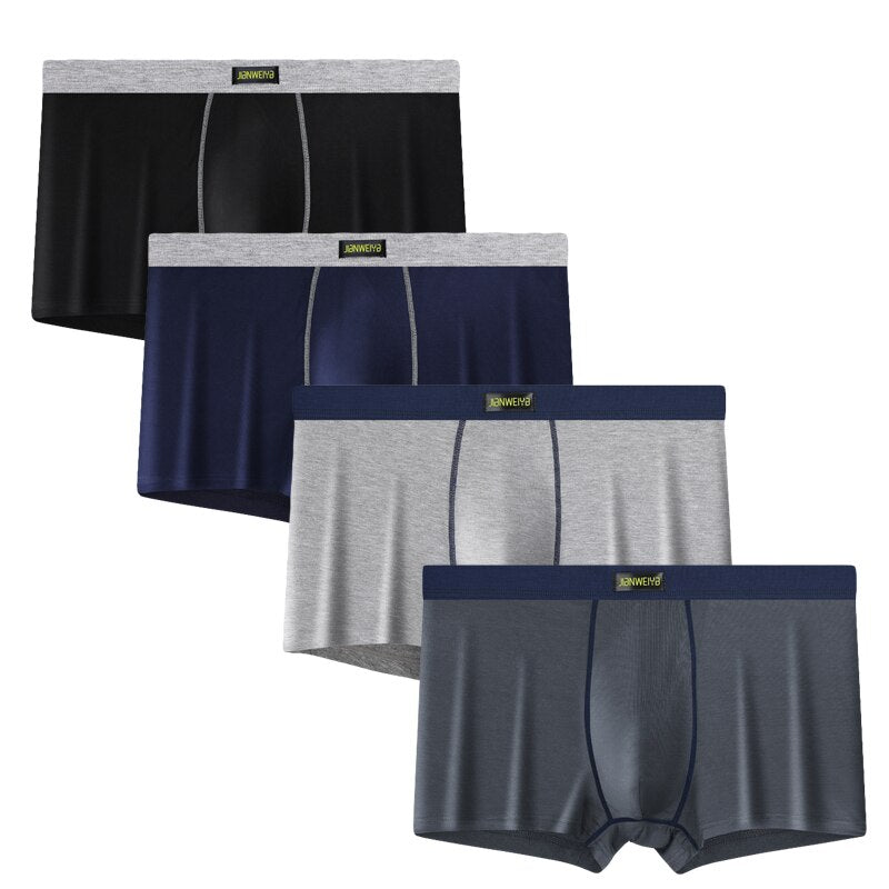 4-packs Modal fabric 2020 New Men's Boxer Pantie Lot Underpant Loose Large Short Plus 5xl 6XL 7XL 8XL Underwear Boxer Male