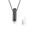 Stainless Steel 3 Colors Cremation Jewelry Ash Urn Necklace Pendant For Men Hip Hop Male Gifts