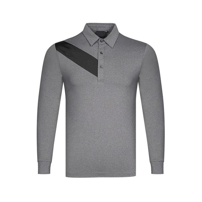 Golf shirts 2021 men's spring fashion long sleeve 95% polyester 5% spandex blank golf polo shirts for promotion - Surprise store