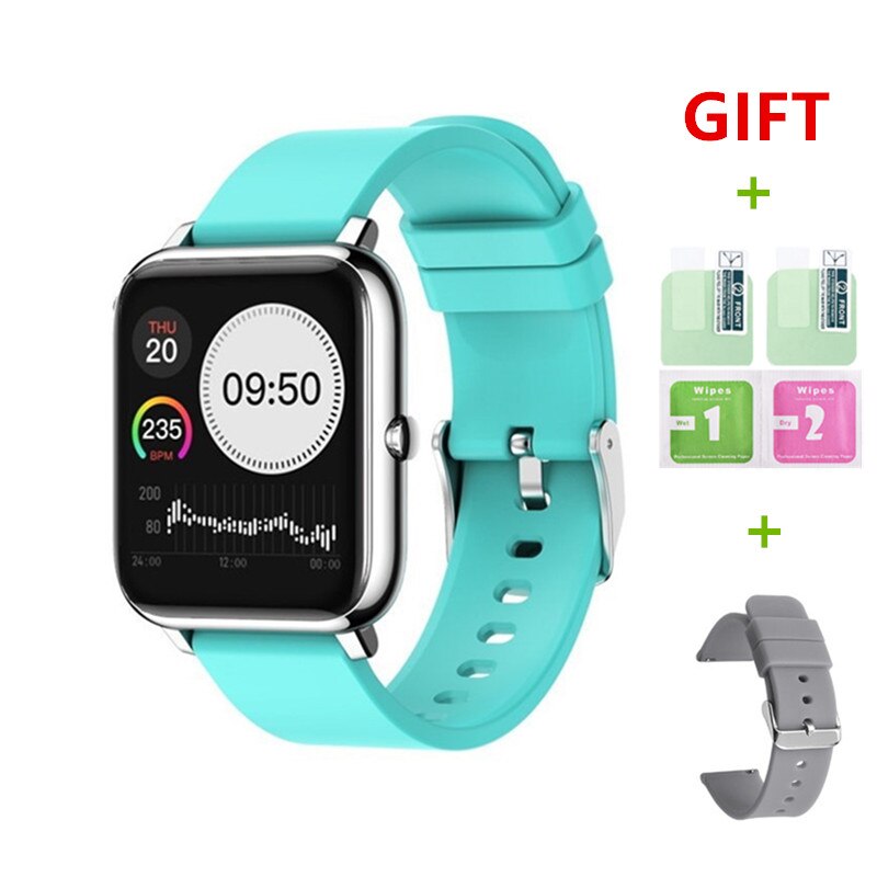 2021 Smart Watch Men Women Waterproof Fitness Sports Watch Heart Rate Tracker Call/SMS Reminder Bluetooth Smartwatch Android iOS