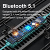 EARDECO 1000mAh Bluetooth Headphone With Mic 5.1 Wireless Headphones Bass Stereo Earphones Earbuds Music Sport Headset Neckban