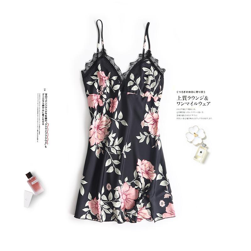 5PCS Pajamas Sleep Set Women Nightwear V-Neck Lace Sleepwear Sexy Nightie Bathrobe Wear Home Suit Negligee Spring Robe Gown