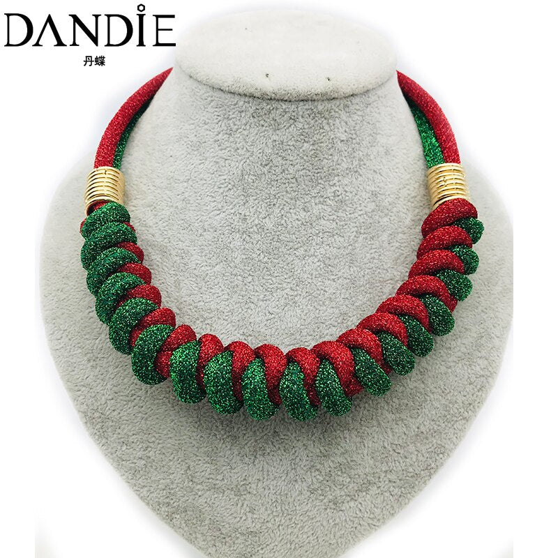 Dandie Fashionable cotton rope necklace, simple female accessories