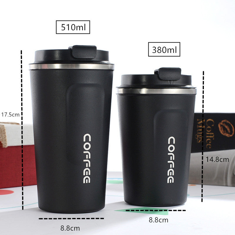 380ml/510ml Stainless Steel Coffee Thermos Mug Portable Car Vacuum Flasks Travel Thermo Cup