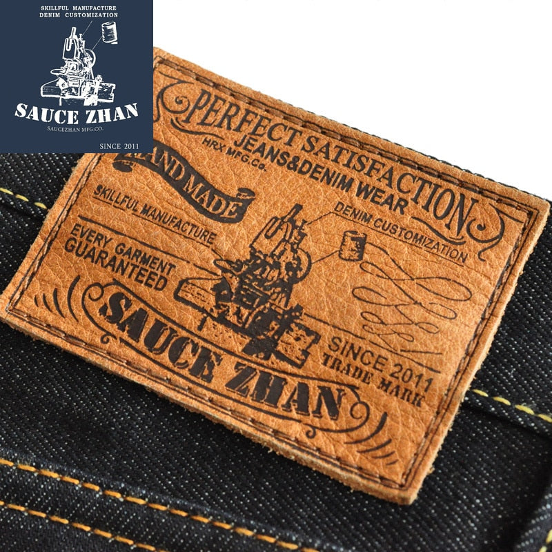 SauceZhan 310XX-HS Men's Jeans Slim Fit Jeans Selvedge Jeans Jeans Raw Denim Indigo Jeans Men Free Shipping Mens Skinny Jeans