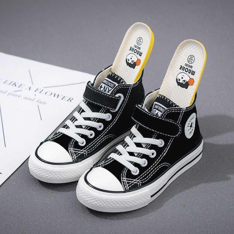 Children Canvas Shoes Girls Sneakers 2021 New Autumn Breathable Kids Shoes for Boys High Quality Student Casual Sneakers Zapatos