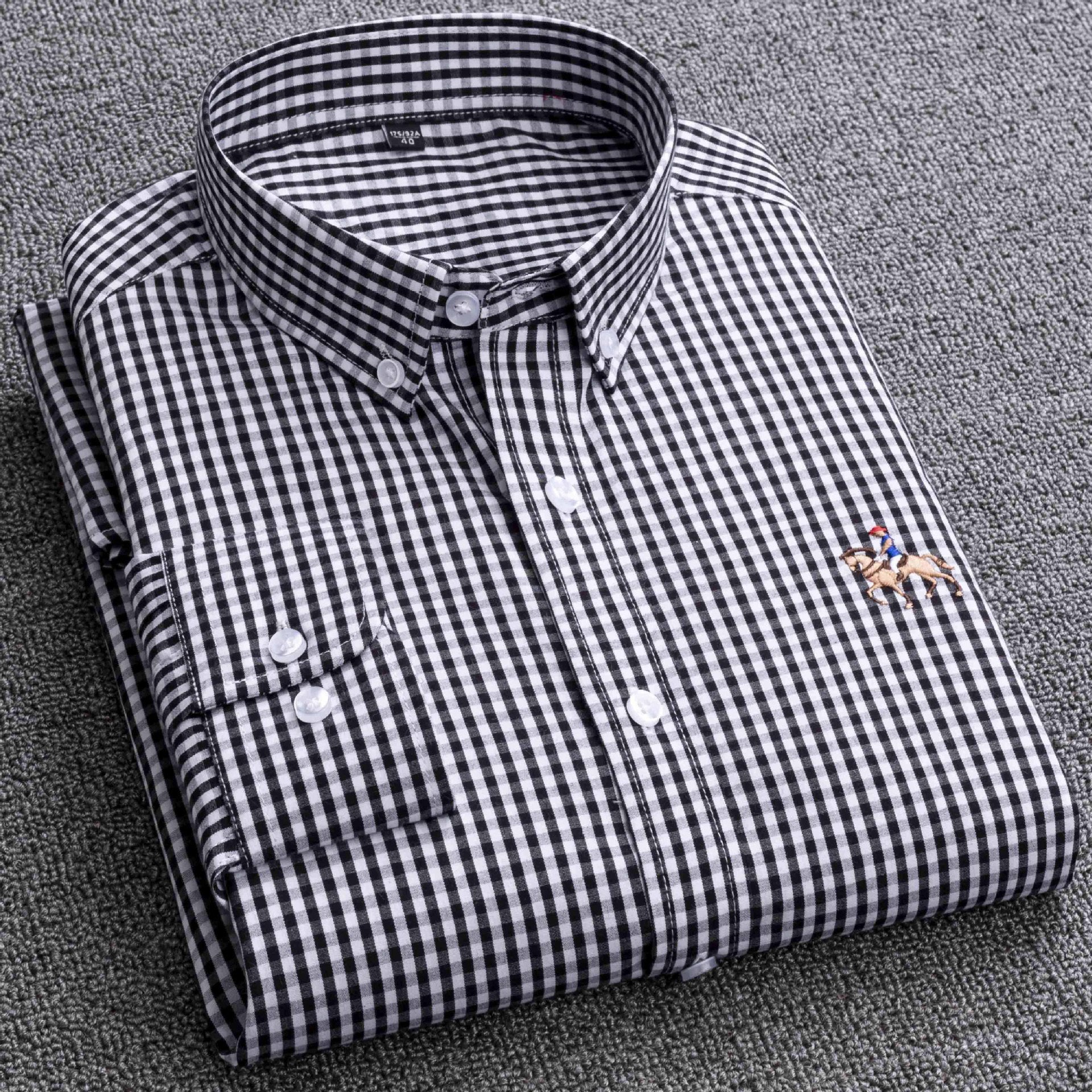 Quality 100% COTTON Men Dress Shirt Button Down Excellent Comfortable Slim Fit Button Collar Business Mens Casual Shirts Tops