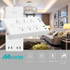 Smart WiFi Power Strip Surge Protector 6 AC US Plug Outlets Sockets with USB Remote Control Homekit Work Alexa Google Home